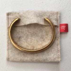Madewell minimalist cuff - matte gold